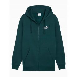 Bluza Męska Puma Z Kapturem Na Zamek Zielona Sportowa Ciepła. Zielone bluzy męskie Puma, m, bez wzorów, z kapturem. Za 249.00 zł.