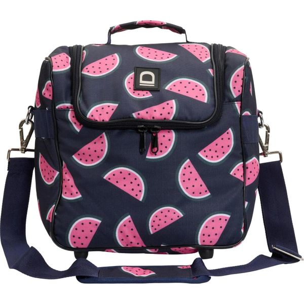 Torba pielęgnacyjna dla kobiet Equipage Melon. Niebieskie torby na ramię damskie EQUIPAGE, bez wzorów, duże, z nadrukiem, bez dodatków. Za 172.00 zł.