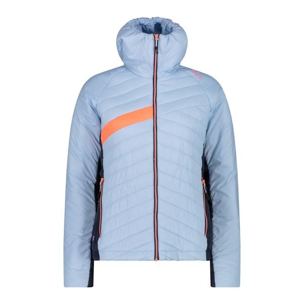 Kurtka hybrydowa damska CMP 32Z4236. Niebieskie kurtki damskie CMP, na zimę, l, bez wzorów, bez kaptura. Za 319.99 zł.
