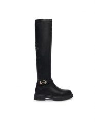 Patrizia Pepe Kozaki PJ459.31 Czarny. Czarne buty zimowe dziewczęce Patrizia Pepe, bez wzorów, ze skóry, bez zapięcia. Za 779.99 zł.