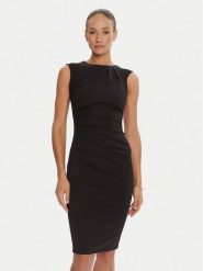 Rinascimento Sukienka koktajlowa CFC0125332003 Czarny Slim Fit. Czarne sukienki damskie Rinascimento, l, bez wzorów, z syntetyku, wizytowe, bez kołnierzyka, bez ramiączek. Za 359.99 zł.