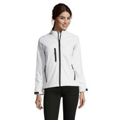 Kurtka Damska Roxy Soft Shell. Białe kurtki sportowe damskie SOL'S, l, bez wzorów, bez kaptura, trekkingowe. Za 217.99 zł.