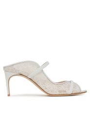 MALONE SOULIERS Klapki Noah 70-10 Biały. Białe klapki damskie MALONE SOULIERS, bez wzorów, z materiału, bez obcasa. Za 1,749.00 zł.