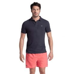 Koszulka polo męska T-shirt bawełniany krótki rękaw Arena Poloshirt. Niebieskie koszulki polo męskie Arena, m, bez wzorów, z bawełny, bez kołnierzyka, bez ramiączek. Za 99.99 zł.