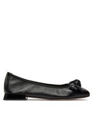 Caprice Baleriny 9-22105-42 Czarny. Czarne baleriny damskie Caprice, bez wzorów, ze skóry, bez obcasa. Za 303.99 zł.