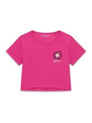 Guess T-Shirt J6GI10 K6YW4 Różowy ciemny Relaxed Fit. Czerwone t-shirty i topy dla dziewczynek Guess, z aplikacjami, z bawełny, bez ramiączek. Za 94.99 zł.