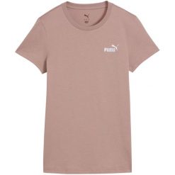 PUMA ESS Small No.1 Logo Tee(s) damska koszulka. Czerwone t-shirty damskie Puma, s, bez wzorów, z bawełny, klasyczne, bez kołnierzyka. Za 70.99 zł.