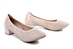 CAPRICE 22501-42 140 M2250142 cream perlato, czółenka damskie. Brązowe czółenka damskie Caprice, bez wzorów, ze skóry, bez obcasa, na obcasie, bez zapięcia. Za 255.92 zł.