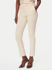 Rinascimento Spodnie materiałowe CFC0127865003 Beżowy Slim Fit. Brązowe spodnie materiałowe damskie Rinascimento, s, bez wzorów, z materiału. Za 399.99 zł.