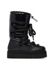KARL LAGERFELD Śniegowce Skylar Ski KL49686 Czarny. Czarne śniegowce i trapery damskie KARL LAGERFELD, ze skóry. Za 1,189.00 zł.