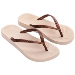 Japonki plażowe damskie Ipanema Anat Tan. Brązowe obuwie sportowe damskie Ipanema, bez wzorów. Za 103.00 zł.