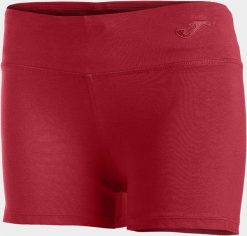 Spodenki do biegania damskie Joma Vela II. Czerwone szorty sportowe damskie Joma, s, bez wzorów, z bawełny, z podwyższonym stanem, do biegania. Za 67.99 zł.