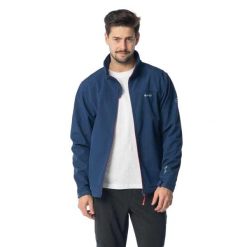 Kurtka Męska Softshell Lingen. Niebieskie kurtki męskie Hi-tec, l, bez wzorów, z elastanu, bez kaptura. Za 183.34 zł.