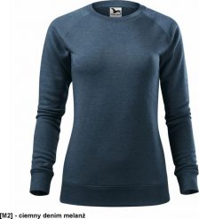 MALFINI Merger 416 - ADLER - Bluza damska, 280 g/m, 65% poliester, 35% bawełna - ciemny denim melanż XS. Bluzy damskie Malfini, m, bez wzorów, z bawełny, bez kaptura. Za 80.99 zł.