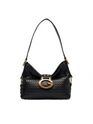 Guess Torebka Camden Mini HWWW93 08720 Czarny. Czarne torebki do ręki damskie Guess, z aplikacjami, ze skóry, bez dodatków. Za 584.99 zł.