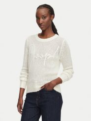 JOOP! Sweter 263Kn32Korin 30103314 Kremowy Slim Fit. Białe swetry damskie JOOP!, bez wzorów, z syntetyku, bez kołnierzyka, bez ramiączek, bez kaptura. Za 799.99 zł.