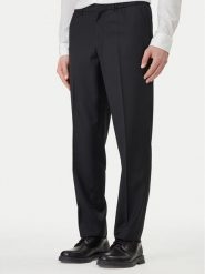 Calvin Klein Spodnie materiałowe LV04LF623G Czarny Tapered Fit. Czarne spodnie materiałowe męskie Calvin Klein, m, bez wzorów, z materiału. Za 569.99 zł.