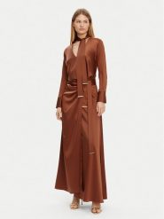 Marciano Guess Sukienka wieczorowa 5GGK00 7246A Bordowy Regular Fit. Czerwone sukienki damskie Marciano Guess, z aplikacjami, z syntetyku, wizytowe, bez kołnierzyka, bez ramiączek. Za 839.99 zł.