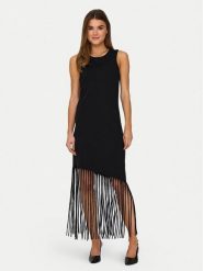 ONLY Sukienka codzienna Zinna 15325497 Czarny Regular Fit. Czarne sukienki damskie Only, na co dzień, xs, bez wzorów, z bawełny, bez kołnierzyka, bez ramiączek, proste. Za 99.99 zł.