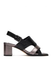 MEXX Sandały EO-WS1161-03 Czarny. Czarne sandały damskie Mexx, bez wzorów, ze skóry, bez obcasa, na słupku, bez zapięcia. Za 329.99 zł.