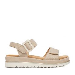 Sandały Remonte. Brązowe sandały damskie Remonte, bez wzorów, bez obcasa, na płaskiej podeszwie, bez zapięcia. Za 379.99 zł.