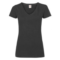 Koszulka Z Dekoltem W Szpic Dla Kobiet. Niebieskie koszulki sportowe damskie Fruit of the Loom, s, bez wzorów, bez kołnierzyka, bez ramiączek, trekkingowe. Za 39.99 zł.