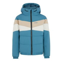 Dziewczęca kurtka narciarska Protest Siskin. Niebieskie buty zimowe dziewczęce Protest, bez wzorów, z puchu, bez zapięcia. Za 538.00 zł.