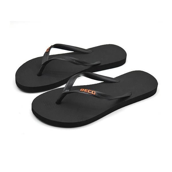 Japonki damskie Beco, czarne. Czarne klapki damskie 47 Brand, bez wzorów, bez obcasa. Za 197.99 zł.