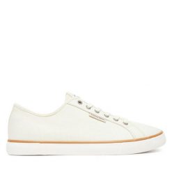 Tenisówki Calvin Klein Jeans. Brązowe trampki męskie Calvin Klein Jeans, bez wzorów, z jeansu, bez zapięcia. Za 189.99 zł.
