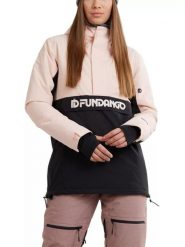 Kurtka Logo Fundango Birch dla kobiet. Czarne kurtki damskie Fundango, na zimę, m, bez wzorów, z poliesteru, bez kaptura, narciarskie. Za 499.00 zł.