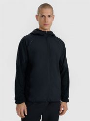 4F Bluza do biegania w terenie Primaloft Active męska - czarna S. Czarne bluzy męskie 4f, l, bez wzorów, z materiału, z kapturem, do biegania, primaloft. Za 299.99 zł.