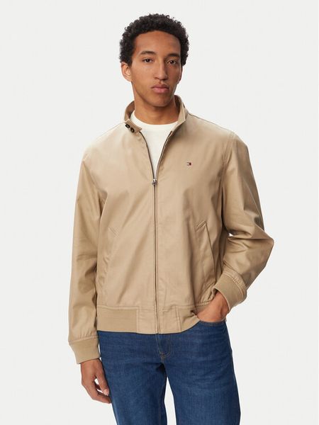 Tommy Hilfiger Kurtka przejściowa Classic Harrington MW0MW43468 Beżowy Regular Fit. Brązowe kurtki męskie Tommy Hilfiger, m, bez wzorów, z bawełny, bez kaptura. Za 949.99 zł.