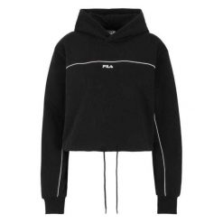 Damska Bluza Z Kapturem Z Nadrukiem Laagna. Czarne bluzy sportowe damskie Fila, bez wzorów, z kapturem, trekkingowe. Za 298.99 zł.
