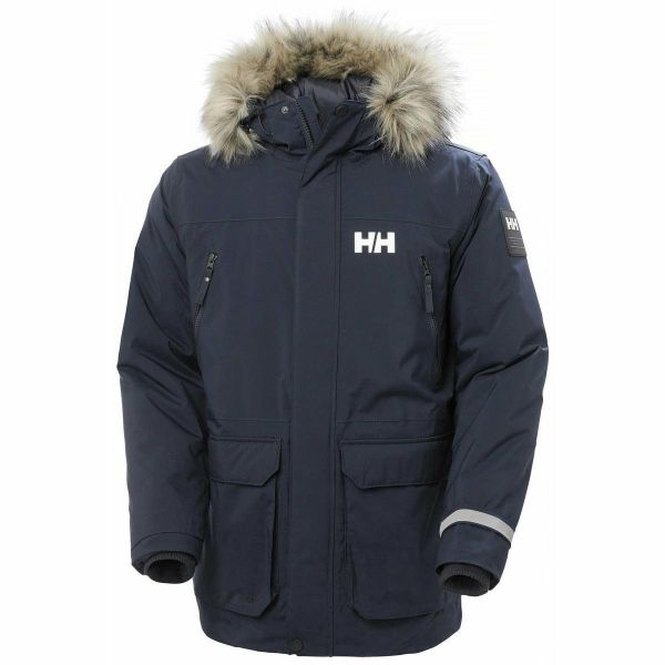 Parka Helly Hansen Reine. Niebieskie kurtki męskie Helly Hansen, na jesień, l, bez wzorów, z futra, bez kaptura. Za 1,361.15 zł.