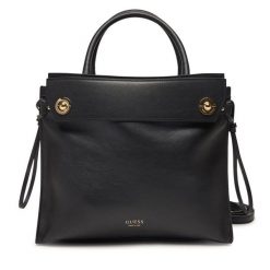 Torebka Guess. Czarne torebki do ręki damskie Guess, z aplikacjami, klasyczne, bez dodatków. Za 999.99 zł.