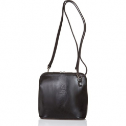 Skórzana torebka w kolorze czarnym - 14 x 6 x 19 cm. Czarne torby na ramię damskie Black Bags. W wyprzedaży za 130.95 zł.