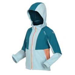 Kurtka turystyczna dla dzieci Regatta Haydenbury. Zielone kurtki i płaszcze dla dziewczynek Regatta, bez wzorów, z poliesteru, z kapturem. Za 183.70 zł.