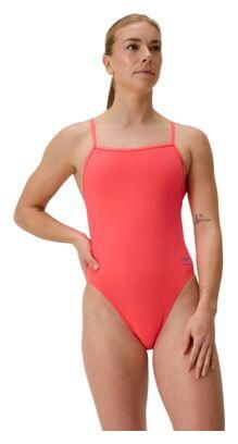 Strój kąpielowy damski Speedo Fl Solid V-Back 2.0 Af. Czerwone kostiumy jednoczęściowe damskie Speedo, bez wzorów, z materiału, klasyczne, do pływania. Za 169.99 zł.