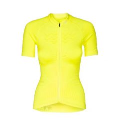 Koszulka rowerowa damska X-Bionic Effektor 4.0 Bike Zip żółta. Żółte koszulki sportowe damskie X Bionic, bez wzorów, bez kołnierzyka, bez ramiączek, rowerowe. Za 258.00 zł.