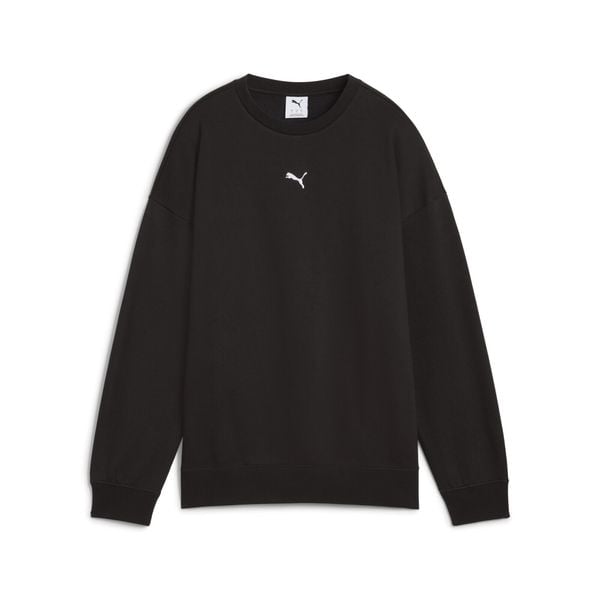 Damska bluza oversize z okrągłym dekoltem Essentials PUMA. Szare bluzy damskie Puma, xl, bez wzorów, z bawełny, bez kaptura. Za 229.00 zł.