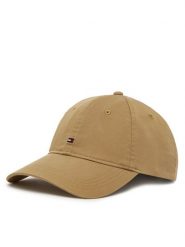 Tommy Hilfiger Czapka z daszkiem Essential Flag Soft Cap AW0AW17632 Beżowy. Brązowe czapki i kapelusze damskie Tommy Hilfiger, bez wzorów, z bawełny. Za 119.99 zł.