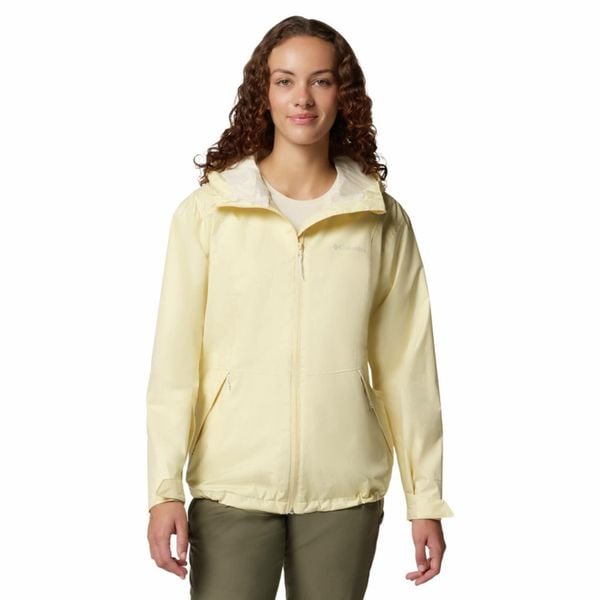Kurtka przeciwdeszczowa damska Columbia Inner Limits III Jacket. Żółte kurtki damskie Columbia, bez wzorów, bez kaptura, trekkingowe. Za 514.90 zł.