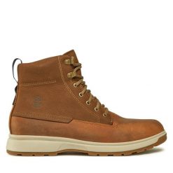 Trzewiki Timberland. Brązowe botki męskie Timberland, bez wzorów, bez zapięcia. Za 679.99 zł.