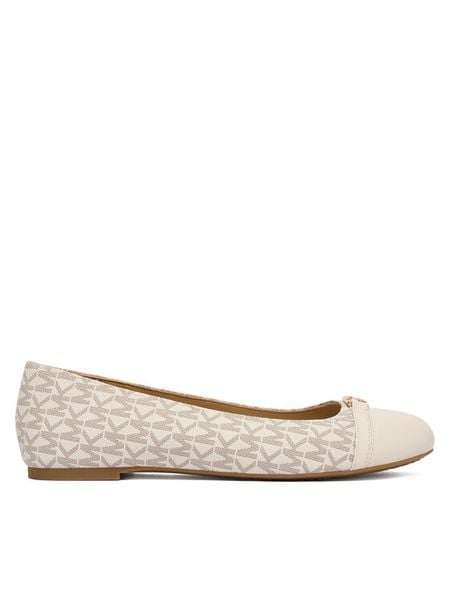 MICHAEL Michael Kors Baleriny Mandy Flat 40F5MAFP1L Écru. Baleriny damskie MICHAEL Michael Kors, bez wzorów, ze skóry, bez obcasa. Za 419.99 zł.