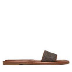 Klapki MICHAEL Michael Kors. Brązowe klapki damskie MICHAEL Michael Kors, bez wzorów, bez obcasa. Za 399.99 zł.