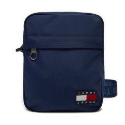 Saszetka Tommy Jeans. Niebieskie saszetki męskie Tommy Jeans, z jeansu, młodzieżowe, małe. Za 159.99 zł.