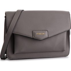 Torebka PUCCINI - BT28624 Szary 4. Szare listonoszki damskie Puccini, ze skóry ekologicznej. W wyprzedaży za 167.00 zł.
