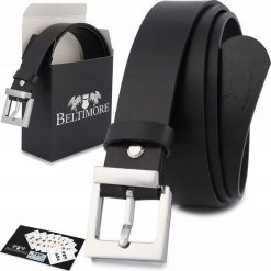 Beltimore Skórzany pasek damski do spodni sukienki czarna skóra nat 3 cm Beltimore D66. Czarne sukienki damskie Beltimore, bez wzorów, ze skóry, bez kołnierzyka, bez ramiączek. Za 60.49 zł.