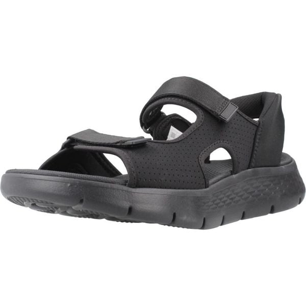 Sandały SKECHERS SLIP-INS GO WALK FLEX Czarny. Czarne sandały damskie Skechers, z tkaniny, bez zapięcia. Za 296.99 zł.