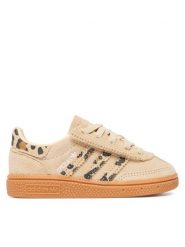 Adidas Sneakersy Handball Spezial Comfort Closure Elastic Lace LA1390 Beżowy. Brązowe buty sportowe dziewczęce Adidas, bez wzorów, ze skóry, bez zapięcia, do piłki ręcznej. Za 259.99 zł.